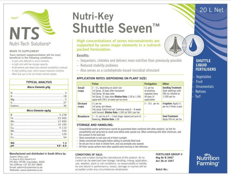 Nutri-Key Shuttle Seven pack shot