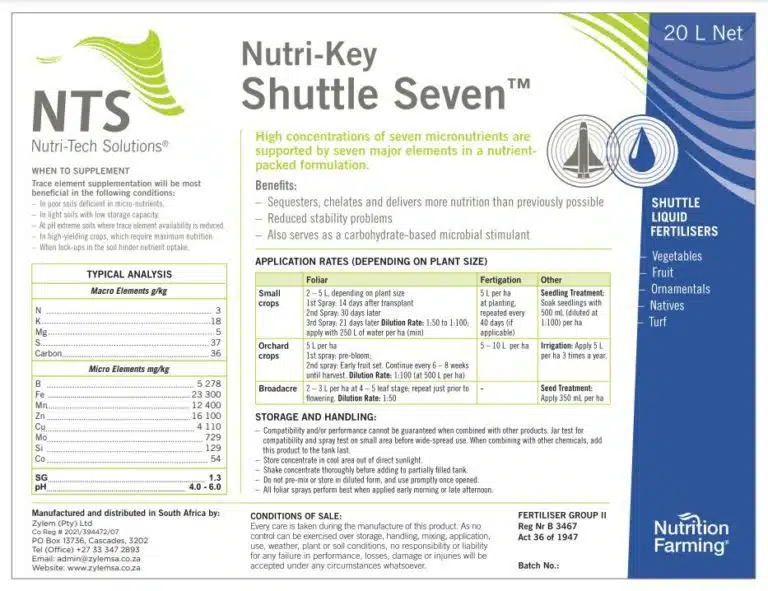 Nutri-Key Shuttle Seven pack shot